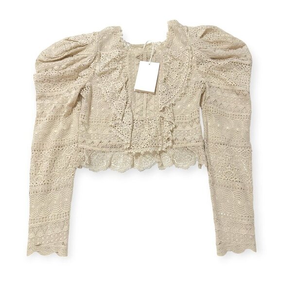 Ulla Johnson Eloise Blouse in Pearl, Size 4  New with tag - Picture 7 of 16